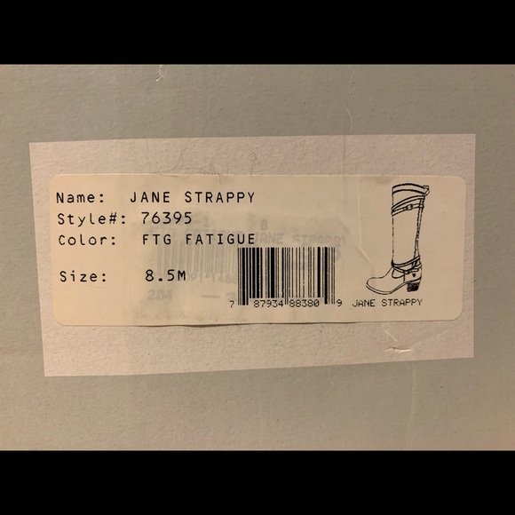 Frye Jane Strappy Fatigue Boots Size 8.5M - Picture 5 of 5